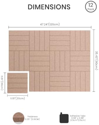 Felt Bulletin Board & Cork Board Alternative 48" x 36"