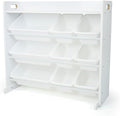 Humble Crew Kids Toy Organizer with Display Shelf, 9 Bins, 3 Tier Storage