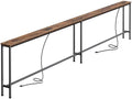 SUPERJARE 106.3 Inch Sofa Table with 2 Power Outlets and USB-C Ports