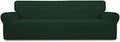 Easy-Going Stretch 4 Seater Oversized Sofa Couch Cover Dark Green