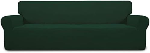 Easy-Going Stretch 4 Seater Oversized Sofa Couch Cover Dark Green