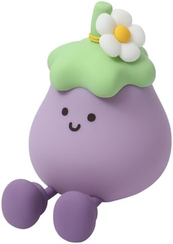 Eggplant Night Light for Adults Kids,Cute Silicone Dimmable Sleeping Decoration Nursery Nightlight,Rechargeable Bedside Touch Table Lamp for Kawaii Room Decor