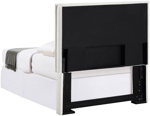 Coaster Izzy Twin Upholstered Panel Headboard with Flange, Sand 315985T