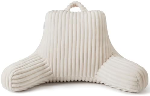 Blissful Diary Reading Pillow for Bed, Backrest Pillow, Cream White