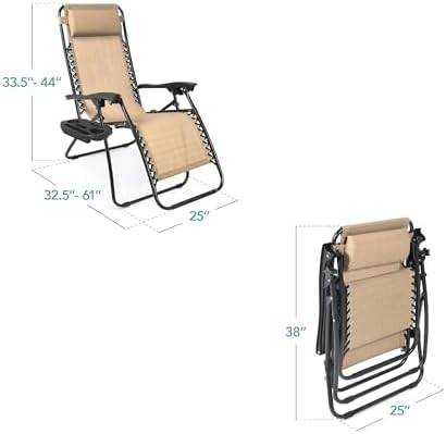 Best Choice Products Zero Gravity Chair Recliner, Sand