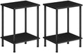 HOOBRO End Tables Set of 2, Small Side Tables, Nightstands for Small Spaces