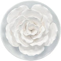 Passive Diffuser for Essential Oil-Ceramic Diffuser Non Electric Oil Diffusers for Small Mini Room, Desk Decorative, Bathroom (White Hibiscus)