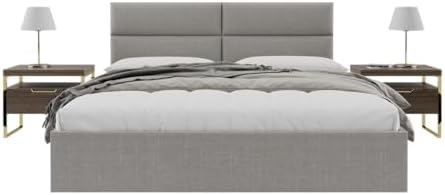 Vänt Wall Mounted Headboard Panels, King/Twin, Weave Moondust Grey