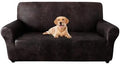 ANARACHON 1-Piece Leather-Look Loveseat Cover,Stretch Loveseat Slipcover