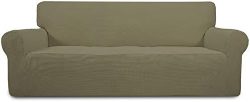 Easy-Going Stretch Oversized Sofa Couch Slipcover Washable Khaki
