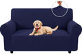 XINEAGE Stretch 2 Seater Slipcover, Non-Slip Pet Couch Cover,Navy Blue