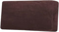 H.VERSAILTEX Velvet Stretch Individual Couch Cushion Cover Plush Cushion Slipcover for Loveseat Sofa Cushion Furniture Protector Seat Cushion Sofa Cover (1 Piece Sofa Cushion Cover, Brown)