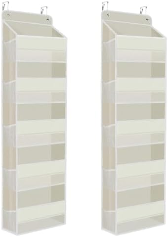 2 Pcs Over The Door Organizer Large Capacity Hanging Storage Room Organizer