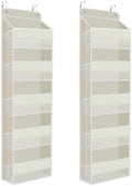 2 Pcs Over The Door Organizer Large Capacity Hanging Storage Room Organizer