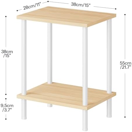 HOOBRO End Table, Small Side Table, Nightstand for Small Spaces