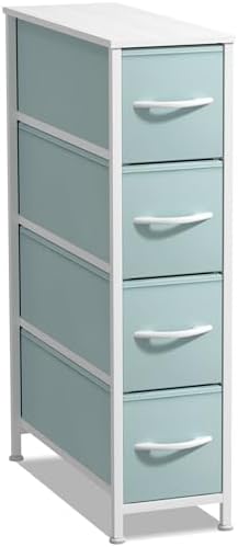 Sorbus 4-Drawer Narrow Dresser for Bedroom (Aqua)