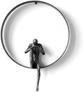 ZSKXJBPF Wall Decor, Metal & Resin 3D Wall Art, Minimalist Modern Art Work Ornaments, Thinker Wall Sculpture for Living Room Bedroom Kitchen Office Gift(1 Piece,11.8Inch)