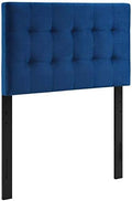 Modway Lily Biscuit Tufted Twin Performance Velvet Headboard, Navy