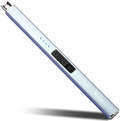 SUPRUS Electric Lighter Arc Windproof Flameless USB Rechargeable Lighter with Safety Lock for Candle BBQ Camping (Blue)