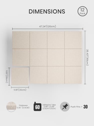 Felt Bulletin Board & Cork Board Alternative 48" x 36"