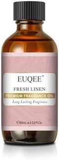 EUQEE Fresh Linen Fragrance Oil 60ml for Candle Making (2.02 Fl oz)