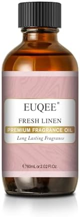 EUQEE Fresh Linen Fragrance Oil 60ml for Candle Making (2.02 Fl oz)