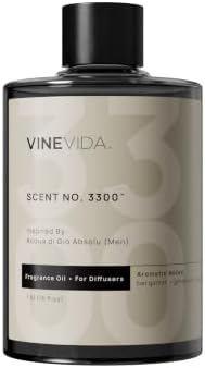VINEVIDA [16 Fl Oz] Scent NO. 3300 Fragrance Oil for Cold Air Diffusers, Aromatic Notes of Bergamot Geranium Patchouli, Essential Oils for Diffuser Oil Refill & Air Freshener Room Spray