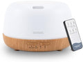 SEEDSEEL 300ML Essential Oil Diffuser with 7-Color LED Lights and Remote Control, Modern Minimalist Design, High-Efficiency Ultrasonic Mist Aromatherapy Diffuser for Home