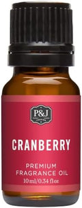 P&J Trading Fragrance Oil for Diffusers for Home - Cranberry 10ml Fragrance Scents for Candle Making - Soap Making Supplies & Car Diffuser Scents