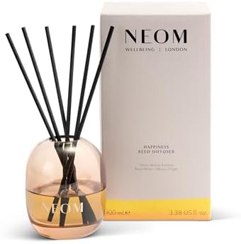 NEOM Happiness Reed Diffuser, Neroli, Mimosa & Lemon, 100ml