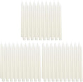 flamecan Ivory Taper Candles, Set of 20 Unscented and Smokeless 10 Inch Taper Candles Long Burning, Paraffin Wax with Cotton Wicks for Burning Approxinately 7-8 Hours Time (Pack of 3)