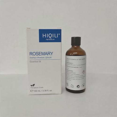 HIQILI Rosemary Essential Oil for Hair Care, Diffuser & Aromatherapy