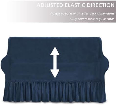 NICEEC Love Seat Couch Covers Loveseat Covers Universal Cover with Skirt