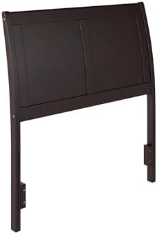 AFI, Portland Twin Sleigh Solid Wood Panel Headboard, Espresso