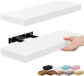 Sorbus 16 Inch Floating Shelves for Wall (2 Pack, White)