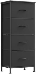 SONGMICS Dresser for Bedroom, Tall Dresser with 4 Fabric Drawers