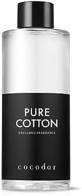 COCODOR Reed Diffuser Oil Refill/Pure Cotton/6.7oz(200ml)/1 Pack/Aroma Therapy, Home Fragrance, Scented Oils, Oils for Reed Diffuser, Office Décor, Decoration