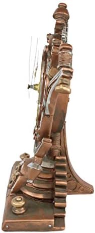 Ebros Steampunk Industrial Celestial Intergalactic Stormgrave Chronometer with Painted Clockwork and Gearwork Decorative Table Clock Figurine 11" H Sci Fi Desktop Mantel Shelf Time Clocks