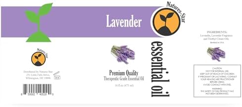 Natures-Star Lavender Essential Oil, 16 Ounce, Therapeutic Grade for Aromatherapy, Candle & Soap Making, Diffusers & Home, Lavender Oil