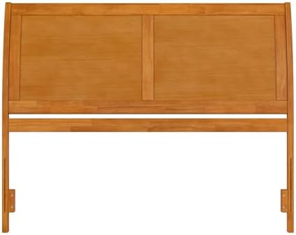 AFI, Portland Queen Sleigh Solid Wood Panel Headboard, Light Toffee