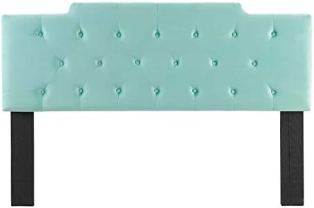 Modway MOD-6186 Juliet Tufted Performance Velvet California King Headboard in Mint