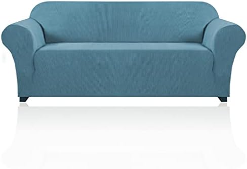 PrinceDeco Couch Covers for 3 Cushion Couch Sofa Pet Friendly Extra Large Couch Cover for Oversized Sofa Washable Furniture Protector Fitted Sofa Slipcovers Stay in Place(XL Sofa, Storm Blue)