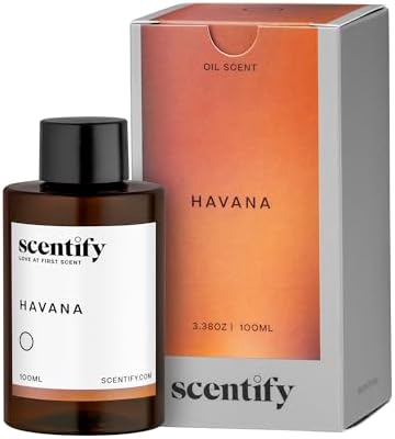 Scentify Havana Aroma Oil Refill for Diffusers, 100ml / 3.38 fl oz