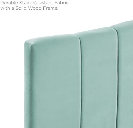 Modway Camilla Channel Tufted Performance Velvet King/California King Headboard in Mint