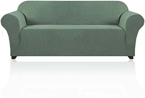 PrinceDeco Couch Covers for 3 Cushion Couch Sofa Pet Friendly Extra Large Couch Cover for Oversized Sofa Washable Furniture Protector Fitted Sofa Slipcovers Stay in Place(XL Sofa, Loden Frost)