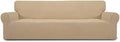 Easy-Going Stretch 4 Seater Oversized Sofa Couch Cover Sand
