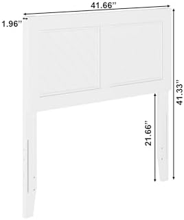 AFI, Canyon Twin Solid Wood Rustic Farmhouse Headboard, White