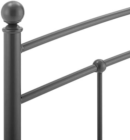 Modway Abigail Twin Metal Headboard in Gray