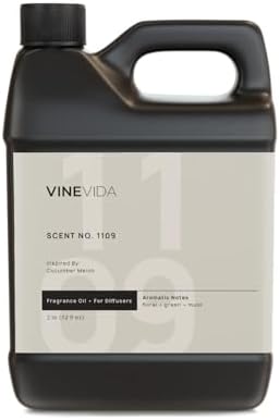 VINEVIDA [32 Fl Oz] Scent NO. 1109 Fragrance Oil for Cold Air Diffusers, Aromatic Notes of Floral Green Musk, Essential Oils for Diffuser Oil Refill & Air Freshener Room Spray