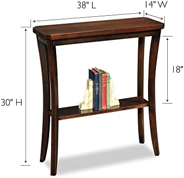 Leick Home Boa Console Table, 38", Chocolate Oak